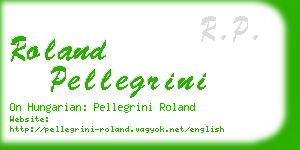 roland pellegrini business card